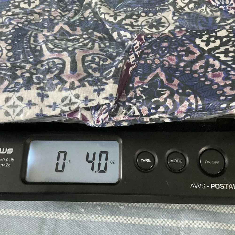 Beach Lunch Lounge Top Womens Sz XL V-Neck Geometric‎ Pattern Sheer Lightweight - Picture 9 of 10